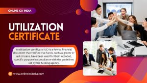 Utilization certificate UDIN