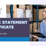 Stock Statement Certificate